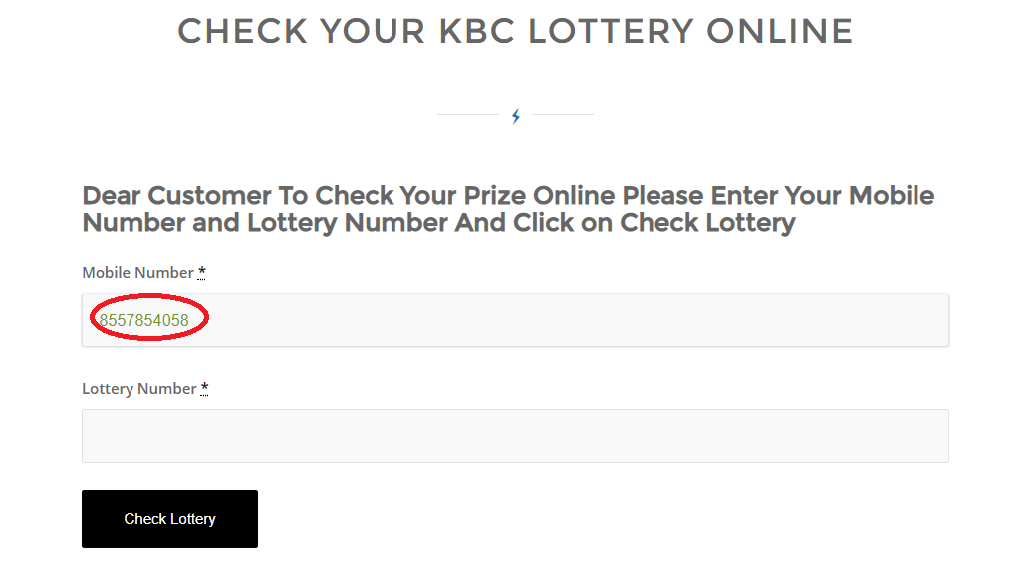 check kbc lottery online